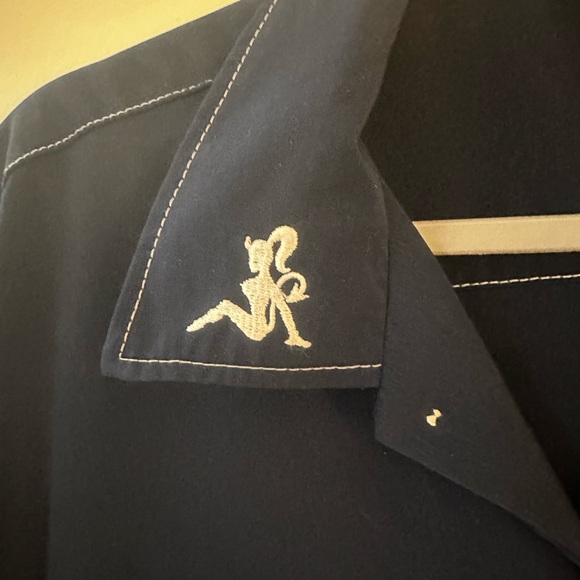 Y2K 90s Vintage Sinister Clothing Mudflap Girls Bowling Button Down Shirt - Picture 3 of 5